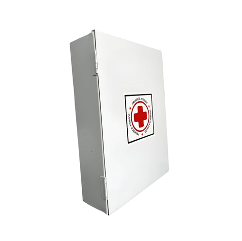 Botiquín Metálico de pared tamaño mediano para primeros auxilios (Gabinete Vacío)
