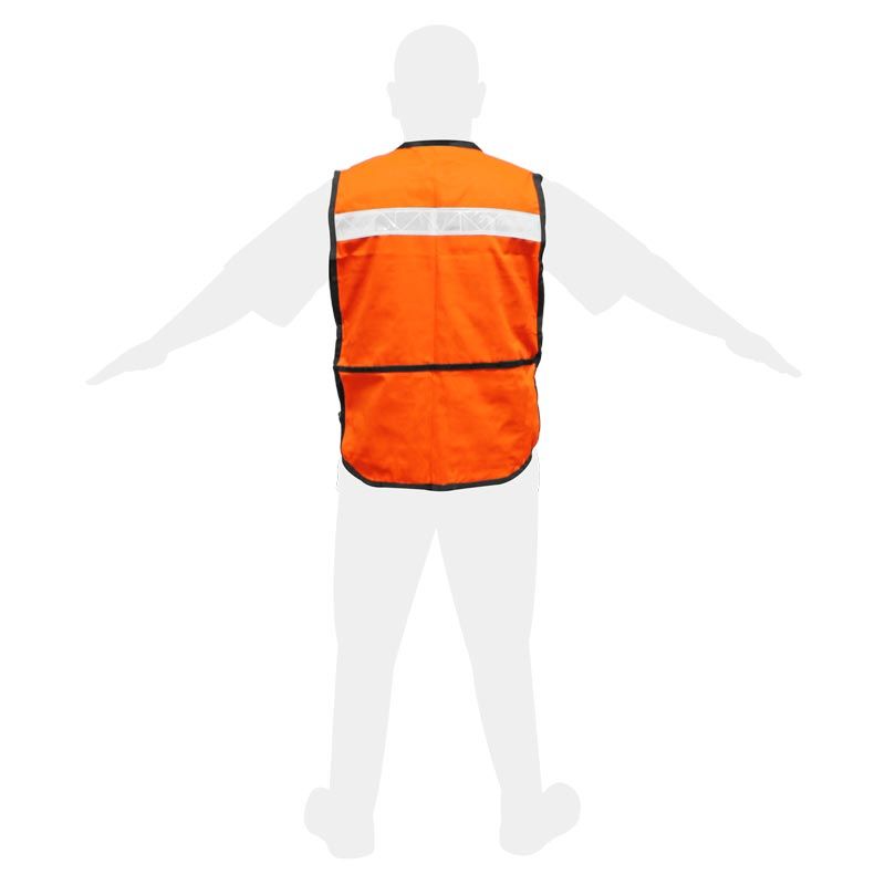 Chaleco naranja reflejante para brigadista SE-RG-06