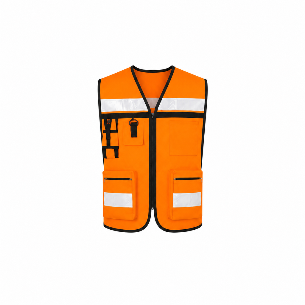 Chaleco naranja reflejante para brigadista SE-RG-06