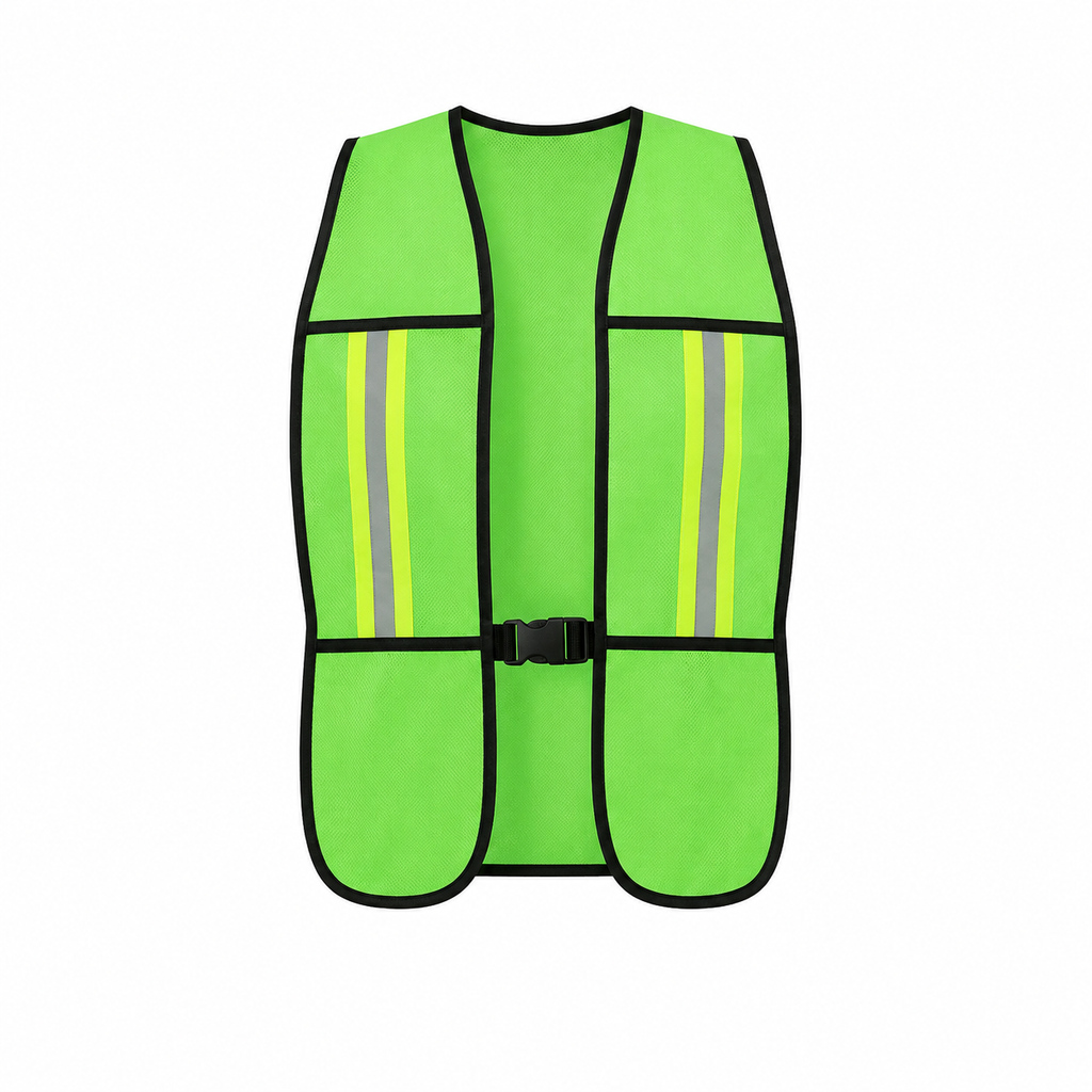 Chaleco fosforescente verde con reflejante 06-R