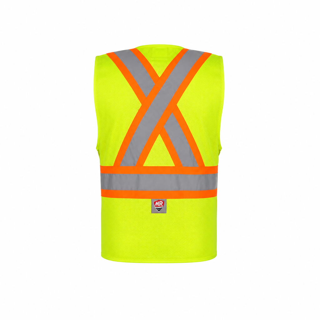 Chaleco de Seguridad Amarillo Alta Visibilidad Ajustable SR1034-AM MR Seguridad