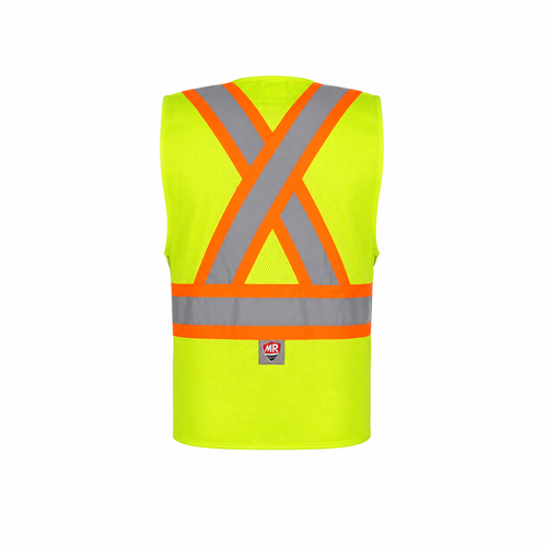 Chaleco de Seguridad Amarillo Alta Visibilidad Ajustable SR1034-AM MR Seguridad