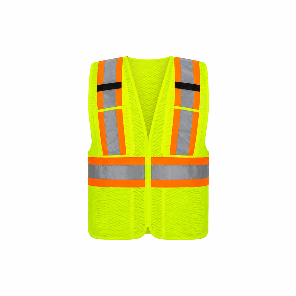Chaleco de Seguridad Amarillo Alta Visibilidad Ajustable SR1034-AM MR Seguridad